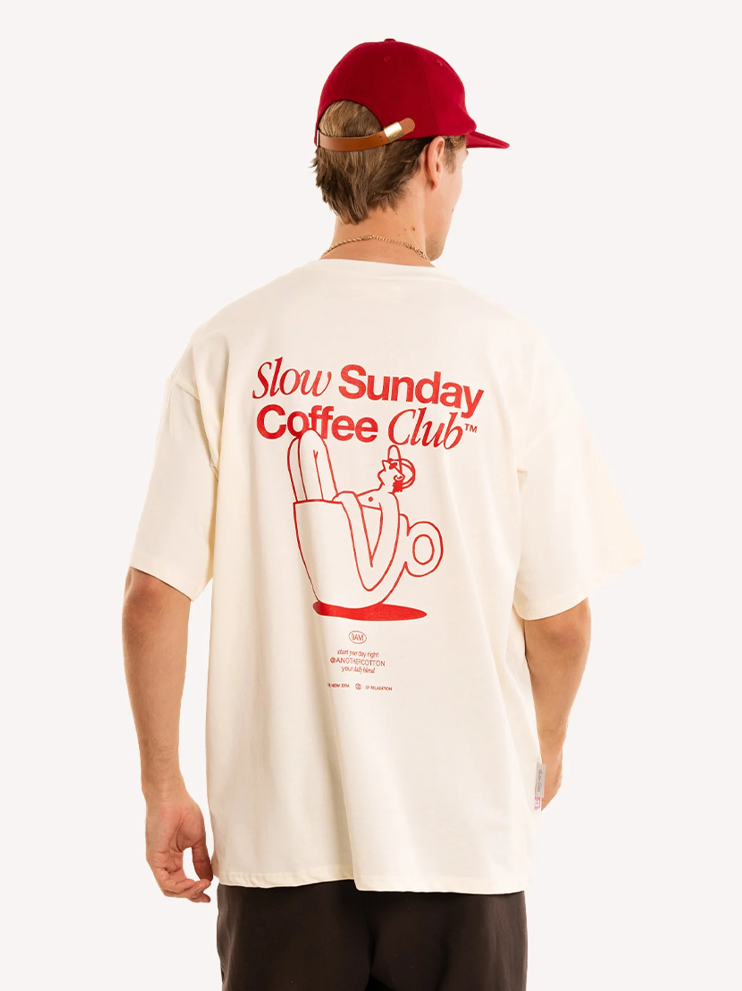 Slow Sunday Coffee Club T-Shirt - Image 3